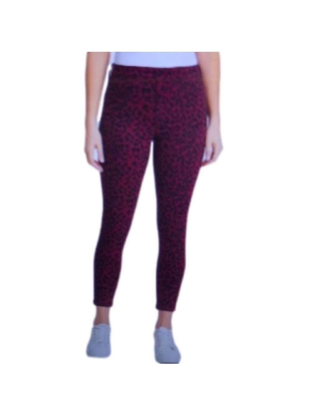 Cheetah Print Skinny Ankle Jeans Size 16